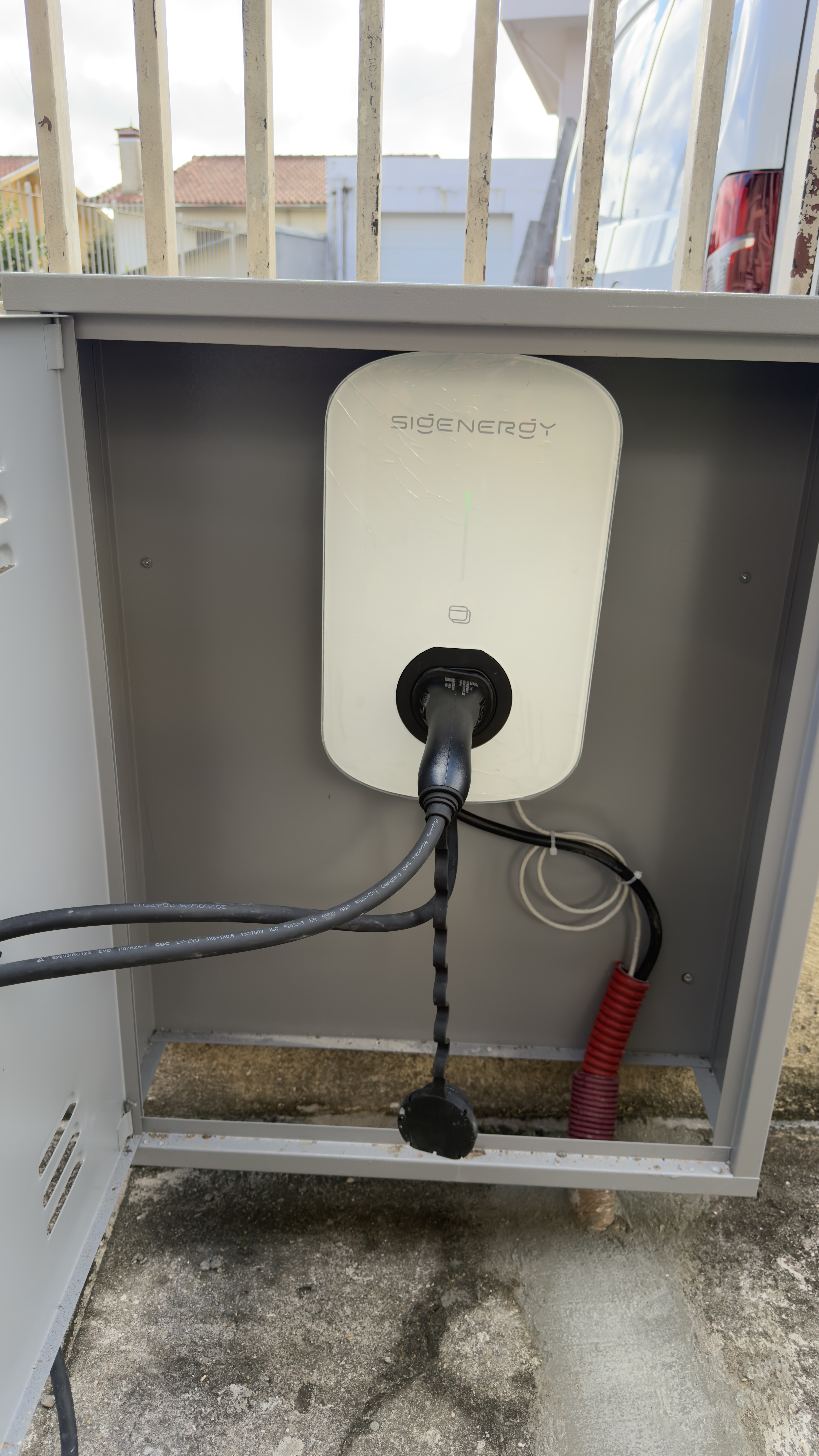Carregador Sigenergy para veículo elétrico instalado em Rio Meão
